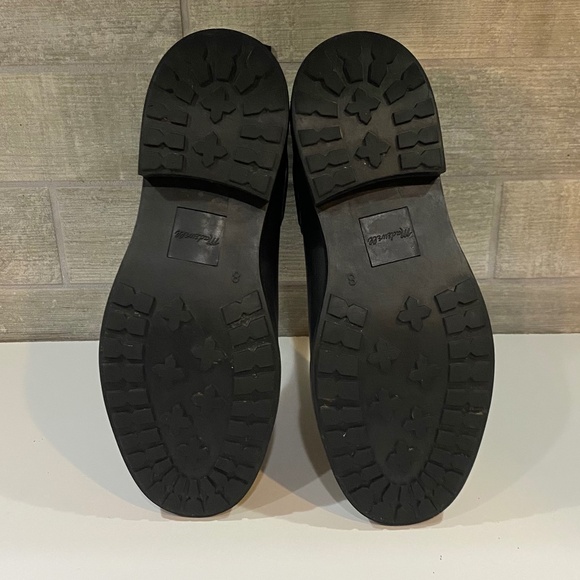 Madewell Chelsea Black Slip On Ankle Rubber Rain Boots Size 8 - Picture 12 of 13